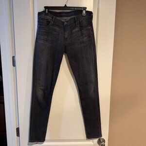 Citizens of Humanity Avedon Low Rise Skinny Jeans, Faded Black/Grey, Size 31